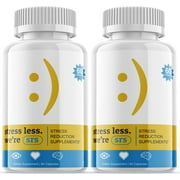 (2 Pack) SRS Stress Reduction Supplement - Dietary Supplement for Focus, Memory, Clarity, & Energy - Advanced Cognitive Support Formula for Maximum Strength - 120 Capsules