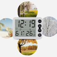 thumbnail image 5 of Indoor Thermometer Hygrometer, Electronic Digital Temperature Humidity, Humidity Monitor Clock, Home Kitchen Alarm Clock With Magnetic Countdown Timer, 5 of 5