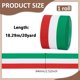 thumbnail image 4 of Cinta de grosgrain a rayas rojas, blancas y verdes de 20 yardas, 2,5 pulgadas, poliéster, bandera italiana, cintas de doble cara, 4 of 9