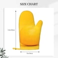 thumbnail image 2 of Hirioo Yellow Lemon for Silicone Oven Mitts for BBQ, Baking, Cooking, Set of 2, Heat Resistant 260℃, Non-Slip Kitchen Essentials, 2 of 6