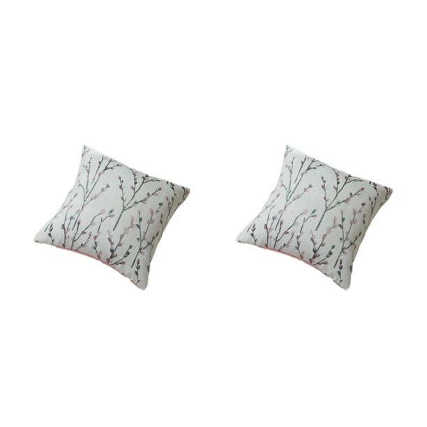 Injueey 2 fundas de almohada con diseño de flores y plantas, funda de almohada, funda para sofá Type5 NO5
