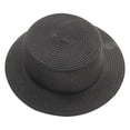 thumbnail image 1 of 56-58 cm circunferencia del sombrero señoras verano protector solar plegable sombrero de paja sombrero para el sol sombrero de copa plana sombrero para el sol de playa al aire libre, 1 of 5