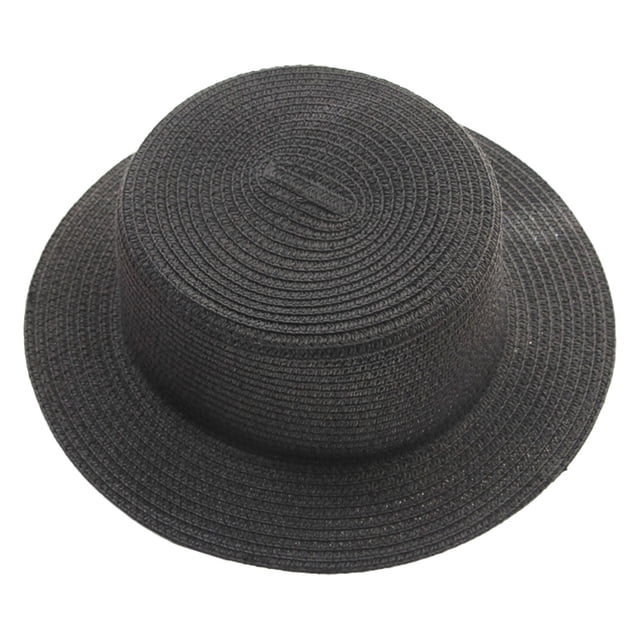 56-58 cm circunferencia del sombrero señoras verano protector solar plegable sombrero de paja sombrero para el sol sombrero de copa plana sombrero para el sol de playa al aire libre
