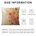 thumbnail image 6 of Nawypu Decorative Square Throw Pillow Covers Begonia Digital Painting Floral Nature Red Bloom Blossom Flora Flower Leaf Design Watercolor Cushion Case for Sofa Bedroom Car 2pcs, 6 of 6