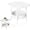 White, variant on NUOKO 2-Tier Modern Sofa Side Table, Four-Leaf Clover Shape End Table Coffee Tea Snack Table Small Nightstand with Storage for Bedroom Living Room Multi-Functional Accent Table