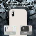 thumbnail image 4 of [3 in 1 for iPhone x Case/iPhone Xs case, with 2 Pack Screen Protector, Liquid Silicone Slim Shockproof Protective Phone Case 5.8 inch [Microfiber Lining] (Stone), 4 of 11