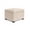 Ivory, variant on Sanford Living Jackson Square Storage Ottoman, Velvet Leopard