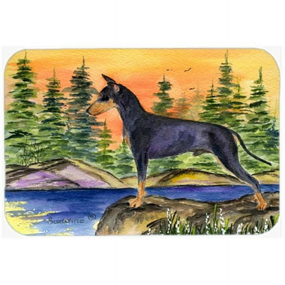 Carolines Treasures SS8419LCB Manchester Terrier Glass Cutting Board Large, 12H x 16W, multicolor