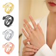thumbnail image 2 of HLONK Lymphatic Drainage Therapeutic Magnet Therapy Rings for Women Men Adjustable, 2 of 7