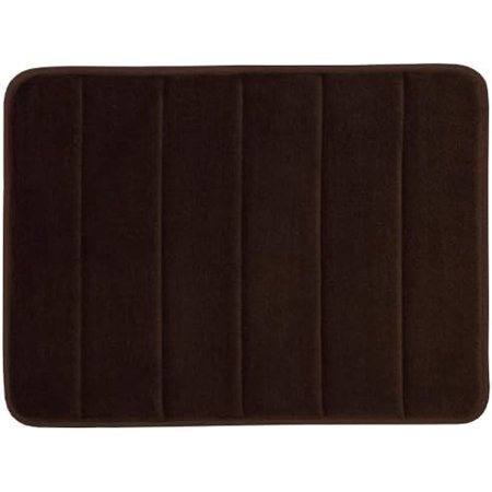 Memory Foam Bath Mat-Incredibly Soft And Absorbent Rug  Cozy Velvet Non-Slip Mats Use For Kitchen Or Bathroom (17 Inch X 24 Inch  Brown)