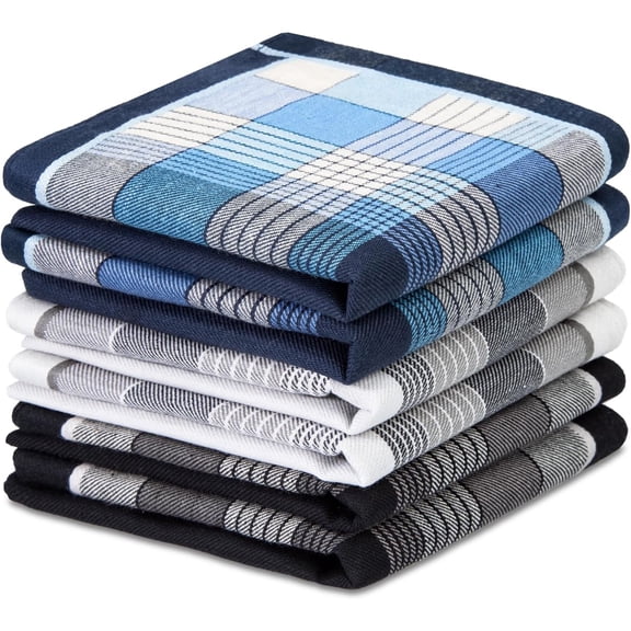 Men's Soft Cotton Handkerchiefs with Elegant Pattern in Assorted Color