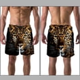 thumbnail image 3 of luoweisi Men's Beach Shorts Quick Dry Swim Trunks with Mesh Lining Leopard XL, 3 of 5