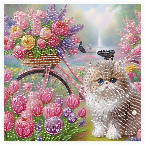 Tulip Cat Diamond Art Painting Kit