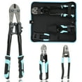SHALL 3Piece Bolt Cutters, 14" Heavy Duty Bolt Cutter, 8" Mini Bolt