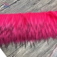thumbnail image 4 of Furryvalley Faux Fur Trim Fur Ribbon Craft Furry Stripe for Slippers Slides Fringe 2 Yards (Rose Pink), 4 of 7