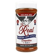 The Real Man Meat BBQ 14 Oz Kansas City Style Competition Rub 11003-ManMeat