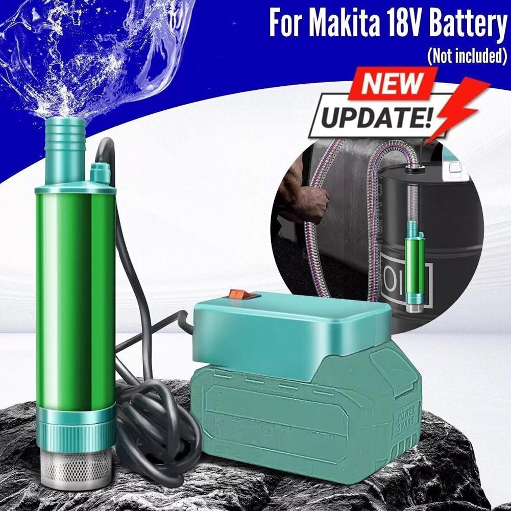 KRONDO 400 GPH 2 in 1 Small Submersible Pump for 18V Li-Ion Battery,20V Portable Fluid Pump with 16ft Cable,Water 60L/Min, Max Lift 10ft, 80W Transfer Pump for Garden, Home, Farm, Ranch