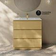 thumbnail image 2 of Liberte 30" Freestanding Bathroom Vanity in Natural Oak with Sink Top, 2 of 10