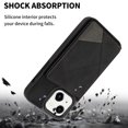 thumbnail image 5 of SaniMore for iPhone 15 PU Leather Case RFID Blocking, Back Magnetic Button Flip Wallet Cover Built-in Card Slot & Multi-Angle Kickstand Ultra-Thin Full Body Protective Shell, Black, 5 of 6