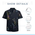 thumbnail image 7 of High Quality Hawaiian Shirts for Men Short Sleeve Aloha Beach Shirt Floral Summer Casual Button Down Shirts Blouses IJK35E, 7 of 7