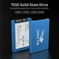 thumbnail image 3 of BU KING 2.5-inch SATA3 SSD with 120GB Capacity, High-Speed 560MB/S Read, Shockproof & Drop-Resistant Metal Casing, Compatible with Desktops/Laptops/Mac/Linux/Windows Systems, Black Color, 3 of 6