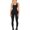 Black, variant on Vedolay Women Jumpsuits Women's V-Neck Jumpsuit High Waist Short Sleeve Ruffled Loose Long Wide Leg Pants,Black L