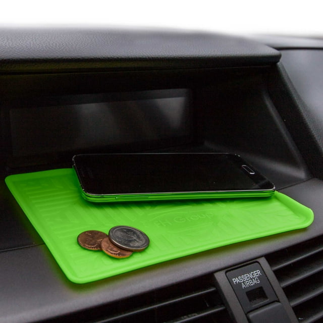 FH Group, Silicone Auto Dash Mat Anti-Slip Smartphone iPhone Galaxy Coin Grip 14 Colors