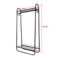 thumbnail image 6 of Hottest Heavy Duty Garment Rack on Wheels, Rolling Clothes Racks for hanging clothes, Simple Sturdy Wardrobe Rack with Double Hanging Rods, Hanger Hooks - Hold Up to 400Lbs, 6 of 6