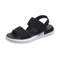 thumbnail image 3 of Jumpingount 1 par de zapatos con correas elásticas, sandalias deportivas de moda de verano, calzado informal, sandalias, regalos para novias, viajes Calzado Negro  Größe 37 Jumpingount AP011265-03, 3 of 6