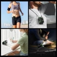 thumbnail image 4 of Portable waist clip fan with LED light and emergency charger  100 levels of adjustable air volume  24hour cooling rechargeable personal table fan  suitable for outdoor camping travel work, 4 of 8
