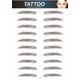 thumbnail image 1 of Etiqueta engomada de la preparación de las etiquetas engomadas de los tatuajes de la ceja del pelo-como impermeable 4d brillar Electrónica, 1 of 1