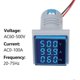 thumbnail image 1 of Mini Square Digital Volt-ammeter Voltammeter Ammeter Voltmeter Cymometer Three LED Display Voltage & Current & Frequency Meter Indicator Monitor AC, 1 of 1