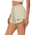 thumbnail image 5 of cocolona Womens Summer Casual Loose Athletic Shorts Solid Color Elastic Waist Drawstring Gym Running Shorts with Pocket, 5 of 5