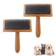 thumbnail image 2 of 2pcs Wool Carders, Wool Carding Comb, Hand Carders for Wool, Comb Bamboo Air Cushion Fur Rugs, 2 of 8