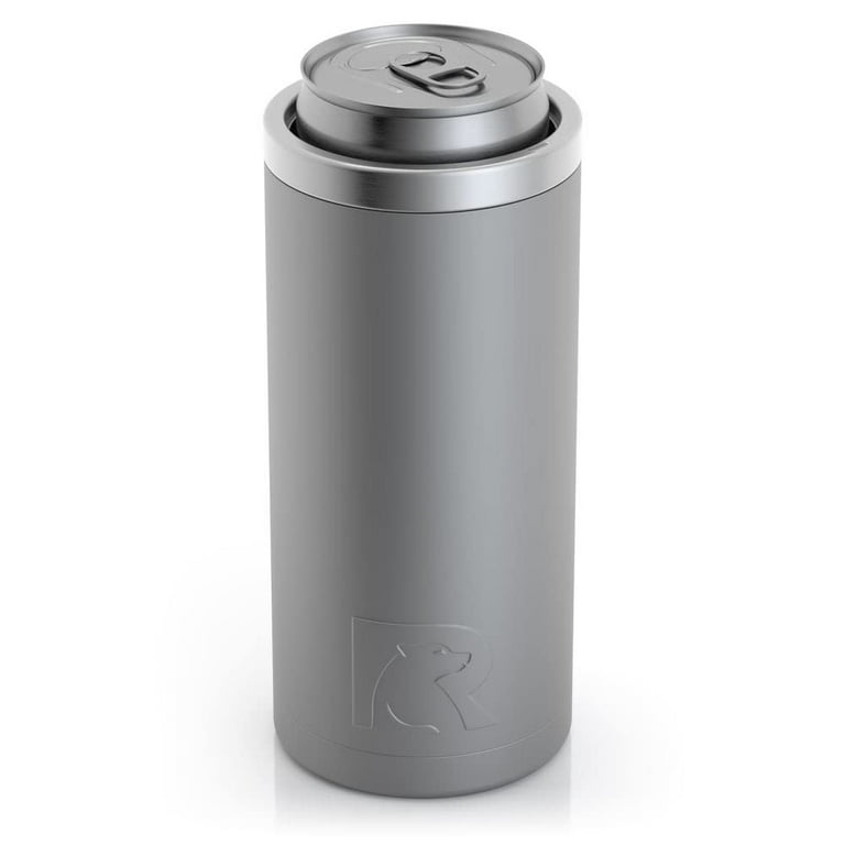 RTIC Skinny Can Cooler, Fits all 12oz Slim Cans, Chalk, Insulated Stainless  Steel, Sweat-Proof, Keeps Cold Longer, Graphite