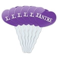 thumbnail image 1 of Xanthe Heart Love Cupcake Picks Toppers - Set of 6, 1 of 1