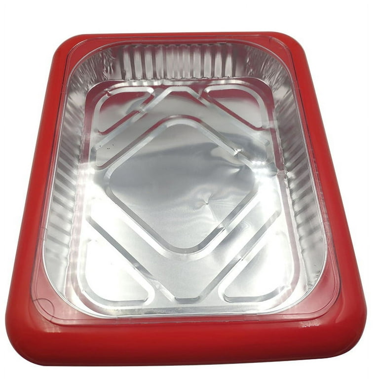 HXAZGSJA 2 in 1 Healthy Tin Foil Pan Casserole Carrier Container