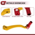 thumbnail image 3 of Palanca de cambio de motocicleta plegable para Kayo T6, palanca de aleación de aluminio, brazo de cambio dorado con cabeza roja, 3 of 6