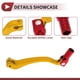 thumbnail image 3 of Palanca de cambio de motocicleta plegable para Kayo T6, palanca de aleación de aluminio, brazo de cambio dorado con cabeza roja, 3 of 6
