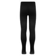 thumbnail image 2 of inhzoy Kids Girls Full Length Leggings Thin Velvet Tights Stockings Solid Color Ballet Dancewear Black 7-8, 2 of 5