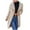 Beige, variant on Lindreshi Jackets for Women Casual Fall Clearance Women Fashion Loose Casual Large Lapel Irregular Mid-length Double-Sided Plush Coat Furry Windbreaker Coat