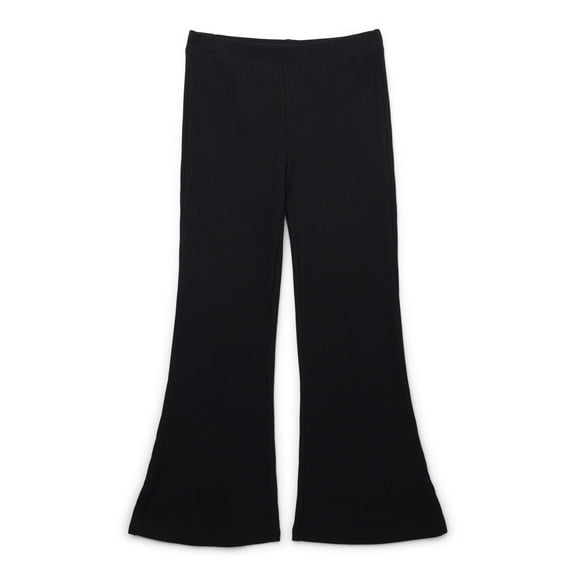 Wonder Nation Girls Ribbed Flare Pants, Sizes 4-18 & Plus