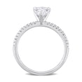 thumbnail image 4 of Everly Women's Created Moissanite 14K White Gold Engagement Ring, 4 of 6