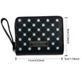 thumbnail image 5 of Faraee Womens Small Wallet Zip Around Wristlet Coin Purse Credit Card Holder with Wrist Strap Black, 5 of 5