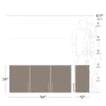 thumbnail image 4 of Prepac Elite 54 inch Wall Cabinet, Light Gray, 4 of 9