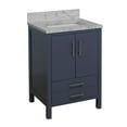 thumbnail image 4 of California 24" Bathroom Vanity with Marine Gray Cabinet and Carrara Marble Top, 4 of 6