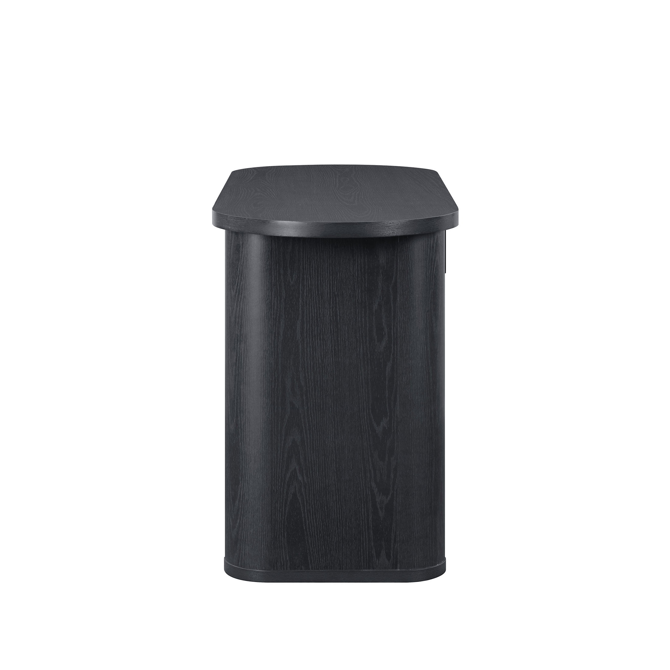 Better Homes & Gardens Juliet Oval Writing Desk, Rich Black Finish