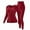 Wine, variant on Wlynlyn Thermal Underwear Sets for Women Long Johns Winter Warm Base Layer Seamless Soft Top Bottom 2 Piece Sets