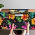thumbnail image 4 of Long Mouse Pads for Desk,Pioneer Flower Floral Print Pattern Desk Mats on Top Of Desks, Desk Mouse Pad Extra Large with 3mm Non-Slip Base and Stitched Edge for Gaming,Office,Work,Home 47.3"x23.6", 4 of 6