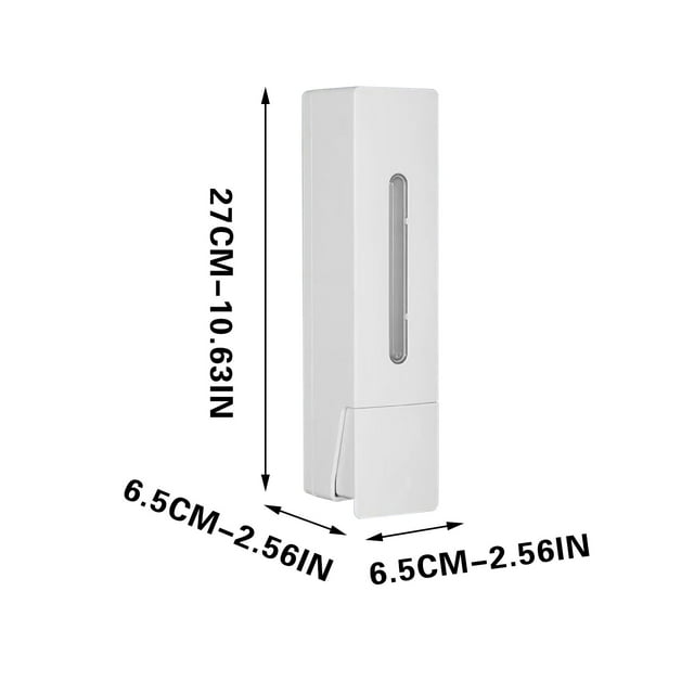 Distributeur de Savon Mural Manuel de 400 ml à Pression Sans Perçage